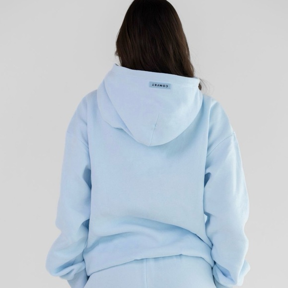 COMFRT pastel hoodie collection color is BABY BLUE - Picture 5 of 6